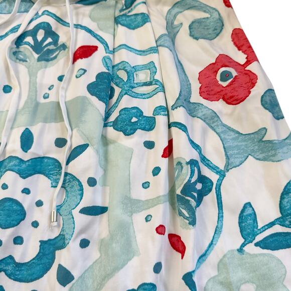 Ann Taylor LOFT Watercolor Floral Drawstring Skirt Size 10 NEW Whisper White - Picture 7 of 15